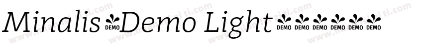 Minalis_Demo Light字体转换